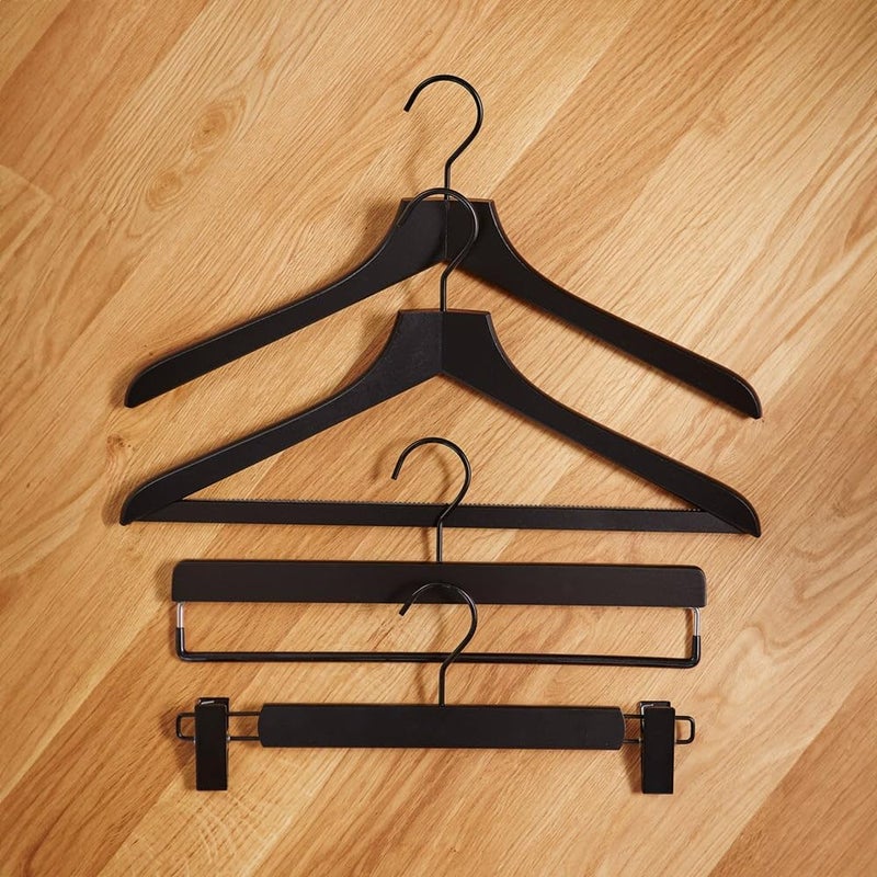 MAWA 'Til Midnight Wooden Skirt & Pants Hangers, Set of 5 - Image 3